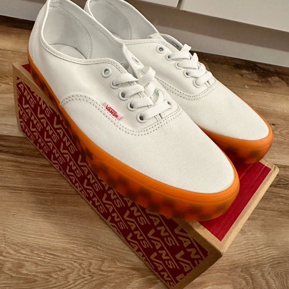 Vans White/Orange Translucent (New) - Picture 2 of 5